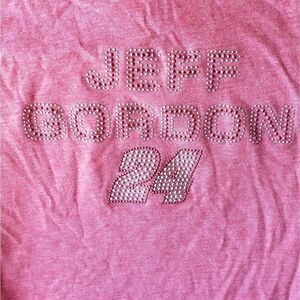NWT Chase Authentics NASCAR Jeff Gordon Pink Shirt - Sz M